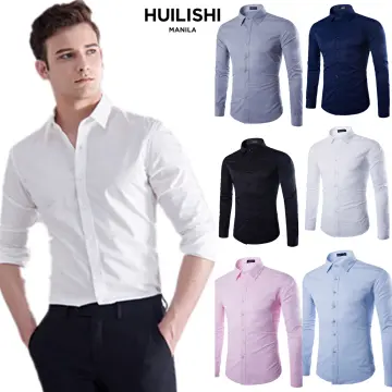 Shop Long Sleeve Polo For Men Pastel Color online Lazada .ph