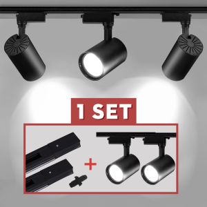 LED Track Light COB 12W 20W 30W 40W Led Track Lighting Rail Lamp 220V Spotlights for Clothing Store Art Shop Exhibition Led Spots Lights for Home Room Store Shop