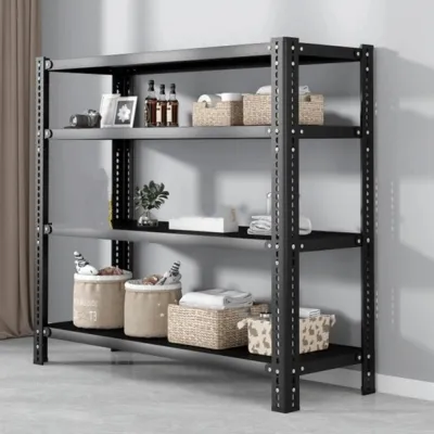 JIYAN2866 Multi-Layer Metal Rack Shelf Quick Installation Steel Construction Storage Shelves Strong Load-Bearing Heavy Duty Shelving Warehouse