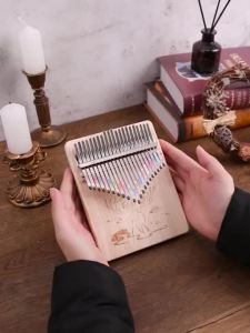 【Ship in 24H】Kalimba  拇指琴  手指礼物  手指钢琴  Finger Piano 21音拇指琴17音卡林巴琴六一儿童节礼女孩子初学者乐器生日礼物2026.6.30
