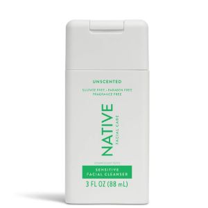 Sữa rửa mặt cho da nhạy cảm NATIVE FACIAL CARE SENSITIVE FACIAL CLEANSER 88ml với Lô Hội và Niacinamide không mùi của Mỹ