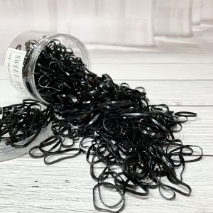 [SG] 500pc High Elasticity Invisible Elastic Rubber Hair Band for Braids Hair Hairstyle Korean Hair Band Disposable Elastic Rubber Band for Baby Kids Hair Tie Girls Ponytail Women Hair Accessories Black or Colorful