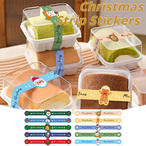 50 Pcs/Pack Cute Cartoon Merry Christmas Stickers Baking Cake Box Sealing Stickers Gifts Decorative