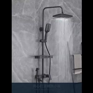 Shower Head 4 In 1 Rain Shower Set Hot And Cold Black Shower With Bidet Spray Set For Bathroom