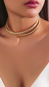 Unique Collar Necklace Grunge Neck Exaggerated Necklace Thick Chain Necklace Perfect Gift for Fashionistas