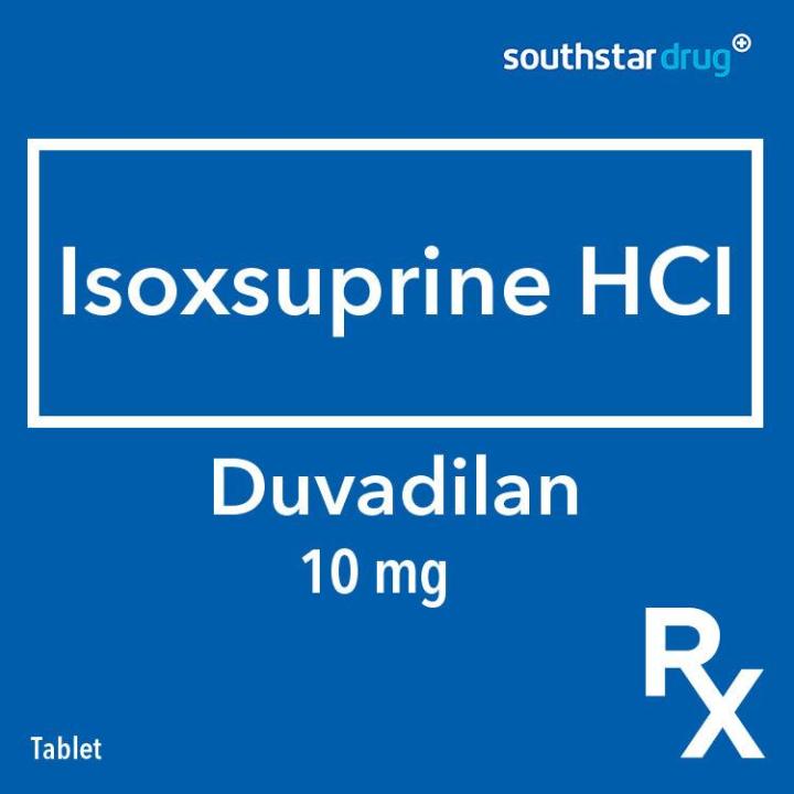 Rx: Duvadilan 10mg Tablet