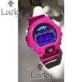 Lucky Store 100%Ori Japan Made Dw6900 Polarised pink Unisex Digital Watch DW-6900PL-4 & PL9 full set & bag. 