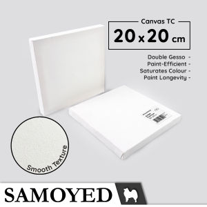 Kanvas Lukis / Artist Canvas Board / Panel 20 x 20 cm TC Samoyed ACVS-TC-2020