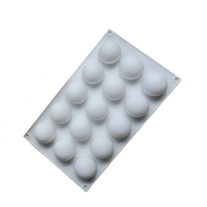 NOER Hình cầu Khuôn làm sô cô la hình cầu bằng silicon Mousse Pháp Tự làm Khuôn làm mousse tráng miệng Dụng cụ làm bánh Silicone cấp thực phẩm Khuôn đúc nửa hình cầu 3D Dụng cụ trang trí bánh