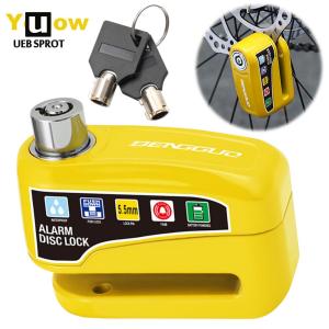 【New Arrival】 Heavy-Duty Waterproof Bike Lock with Alarm System and Disk Brake Lock for Motorcycles