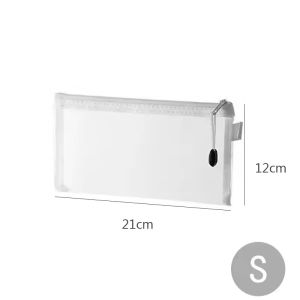 Mesh Zipper File Bag Waterproof Moisture-Proof Zipper Folder Toy Storage Bag Storage Tool Cosmetic Organization Bag
