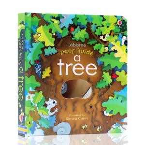 Usborne หนังสือ Peep Inside A Tree 3D Flip Book Toddler Story Book Bedtime Reading Book for Kids English Learning Education Book Gift หนังสือเด็ก หนังสือเด็กภาษาอังกฤษ หนังสือเด็กภาษาอังกฤษ ภาพสามมิติ หนังสือเด็ก นิทาน 3 มิติ หนังสือภาพเด้ง