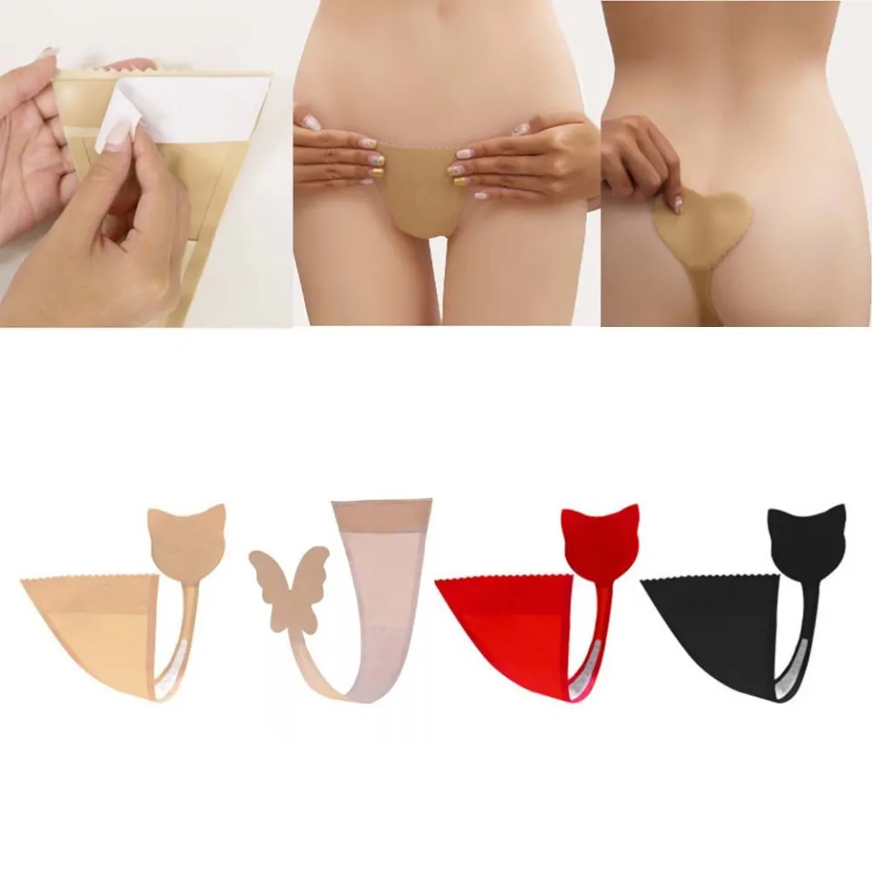 Women Sexy Panties C String Lines Adhesive Invisible Thong