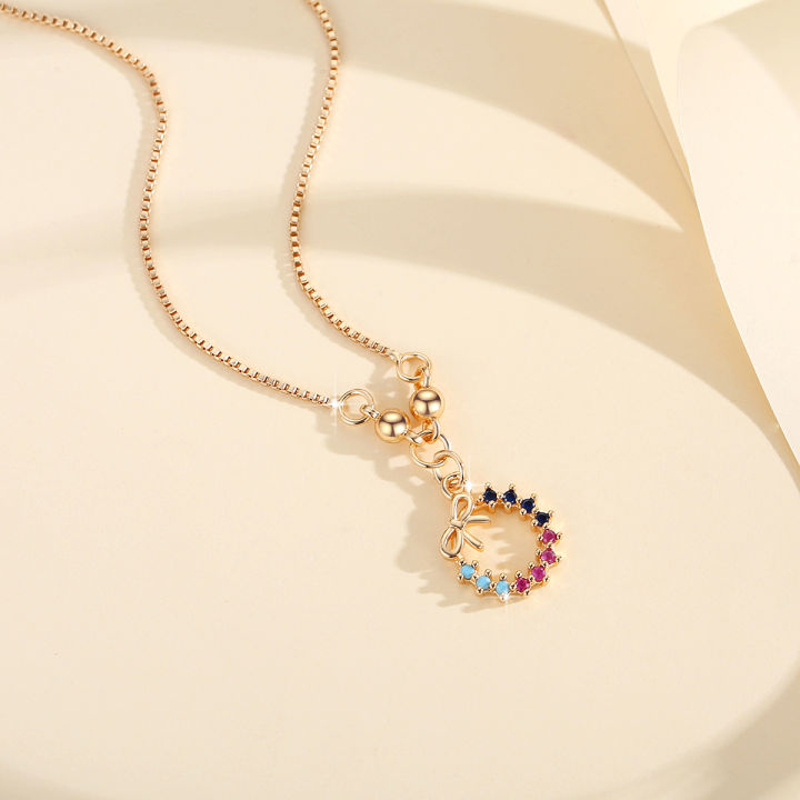 Y635%20%E3%80%90COD%E3%80%91Kalung%20Titanium%20Wanita%20Anti%20Karat%20Kristal%20Berlian%20Berwarna%20Mewah%20Emas%2018K%20Perhiasan%20korea%20liontin%20-%20Image%204