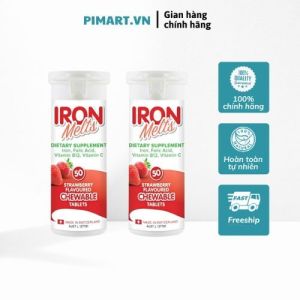 Sắt ngậm Iron Melts hương vị dâu 50 viên