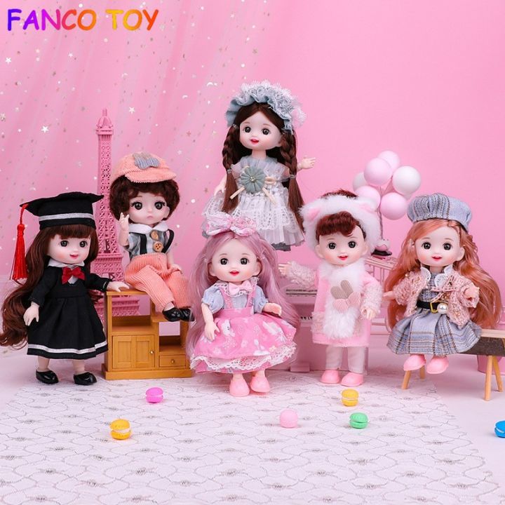 baby dolls on sale😭😭 1/8 BJD Doll 16cm full set 13 Moveable Joint