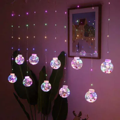 #LST Special sales Christmas den curtain light 3 M 10 suspension 10 star LED light