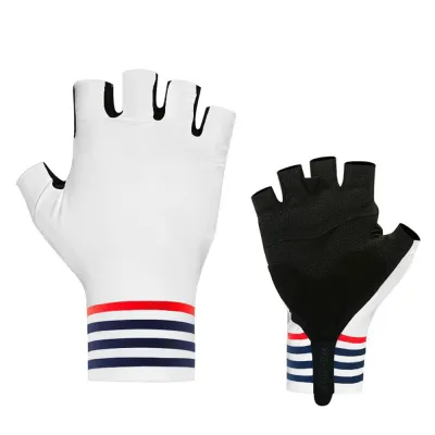 YKYWBIKE Cycling Mens Half Gloves Breathable Shockproof Fingerless Gloves MTB Mountain Bicycle Gloves