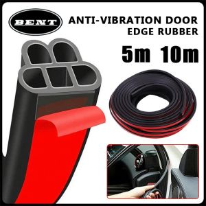 Car Door Seal Strips 5Meters Sticker B Shape Weatherstrip Rubber Seals Sound Insulation Sealing Automobiles Interior Accessories Car Door Seal Strip 5Meters Rubber Trunk Engine Hood Edge Protector EPDM Sealant Dustproof Soundproof P D Z Type 4M
