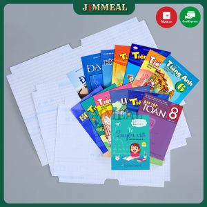 [Video] Set 10 Tờ Decal Bọc Sách Vở Giấy Bóng Bọc Sách Vở Trong Suốt Nhiều Cỡ 25x3430x4334x47cm Chống NướcChống Rách