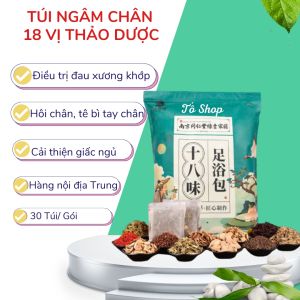 Túi ngâm chân 18 vị thảo dược tự nhiên giúp thải độc cải thiện sức khỏe