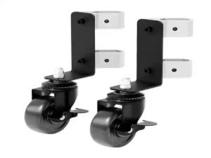 2Pcs 360 Degree Double Front Wheel Heavy Duty Steel Caster Wheel Industrial Garage Toolbox Wheel for Rolling Toolbox