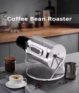 เครื่องคั่วกาแฟไฟฟ้าสแตนเลส/เครื่องคั่วเมล็ดกาแฟข้าวโพดคั่วถั่วธัญพืชอบความเร็วในการหมุนปรับ110V