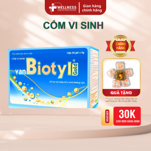 [Miễn ship + Qùa] Cốm vi sinh Van Biotyl cân bằng hệ vi sinh đường ruột bé ăn ngon hộp 30 gói