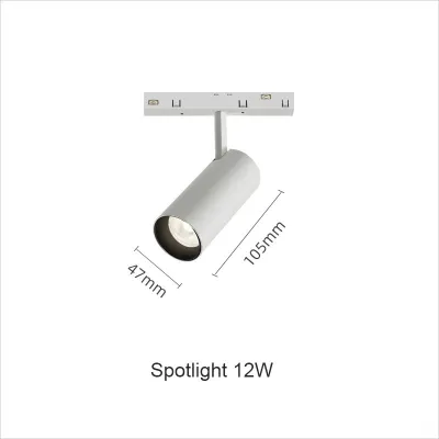 Smart White Recessed Magnetic Track Lights Dimmable 48V Surface mounted Magnetic Track Rail System Indoor Track Lights Spotlight