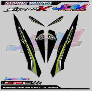 STRIPING VARIASI HONDA SUPRA X 125 / STICKER LIST MOTOR HONDA SUPRA X 125