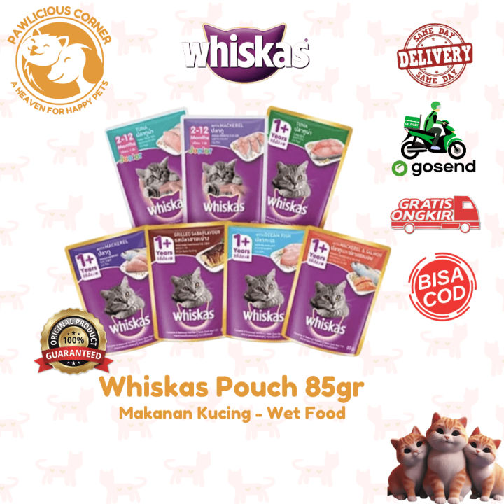 Whiskas Makanan Kucing Basah Pouch Junior 80 gr Lazada Indonesia