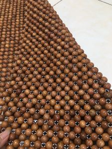 Chiếu Gỗ MIAN Chiếu Hạt Gỗ Hương Mộc Hạt 12cm ( video hình thật )