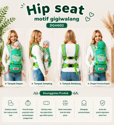 TERBARU Gendongan Hipseat Gigi walang Damar Perlengkapan Bayi (DGH002)