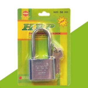 Gembok pintu pagar 50mm Leher panjang HPP NETZ OLIQ sliver chrome