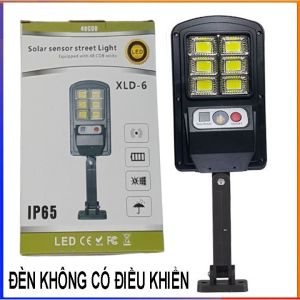 Đèn Năng Lượng Mặt Trời 6 Bóng Cảm Biến Chuyển Động Chống Trộm - Kèm Điều Khiển Từ Xa