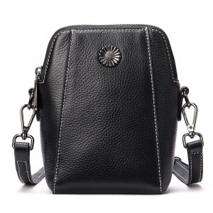 Smart King New Small Sling Shoulder Bag For Women Girl Genuine Cow Leather Fashion Crossbody Phone Bag Simple