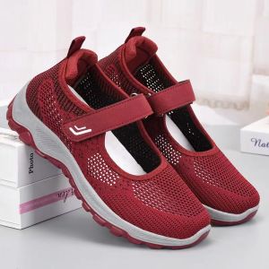New Women Korean Style Breathable Slip On Walking Shoes Comfortable Soft Sole Casual Sneakers Black Rubber Shoes For Women