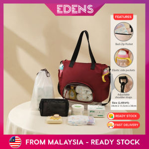 EDENS Large Capacity Mommy Diaper Bag Handheld Crossbody Baby Maternity Bag Portable Outdoor Baby Care Tote Beg Ibu - Fulfilled by Edens