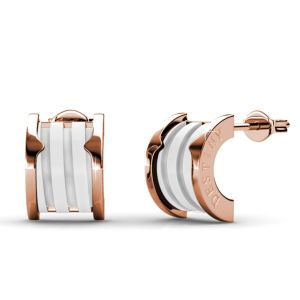 Her Jewellery Destiny Ceramic Earrings - Luxury Crystal Embellishments plated with 18K Gold