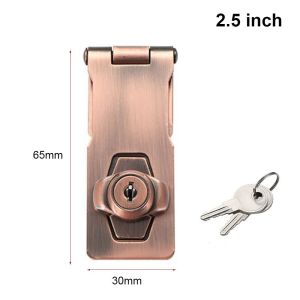 LUQIU Buckle Burglarproof Cupboard Zinc Alloy Door Lock Cabinet Drawer Keyed Hasp Lock