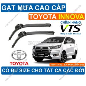 Gạt Mưa A8 Kính Lái Toyota INNOVA Cặp Gạt Mưa Kính Lái Toyota INNO.VA Có Đủ Size Cho Các Đời Xe Toyota INNOV.A