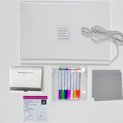 Erasable Message Board Luminous Writing LED Educational Toys For Kid Toys Acrylic Drawing Board