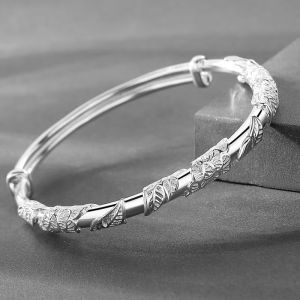 【Bestella✨COD】Gelang bunga yang modis dan indah dengan mulut terbuka yang dapat disesuaikan sebagai saudara perempuan hadiah pasangan