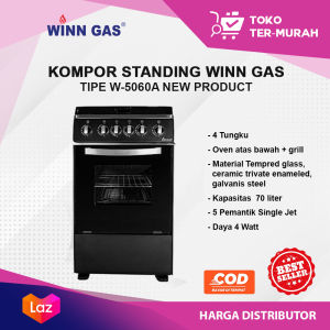 KOMPOR STANDING W-5060A / KOMPOR OVEN 5060 / KOMPOR SET DENGAN OVEN / KOMPOR PANGGANGAN / KOMPOR MURAH / KOMPOR MANUAL / KOMPOR BERGARANSI DAN ORIGINAL / KOMPOR WINN GAS / KOMPOR PROMO / KOMPOR MASAK SERBAGUNA MURAH