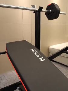 LZD  Lifting Platform Lying Squat Rack Bench Press Supine Board Weight Bench Dumbbell Bench Household Combination Strength Training Fitness Equipment