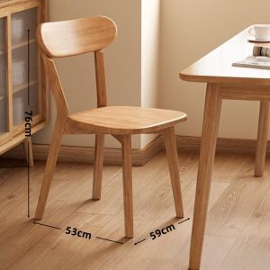lron Poetry.PH  Dining Chair Wood/Walnut Louis Solid Wood Chair Stool Ergonomic Design Chair For Living Room Kitchen Study