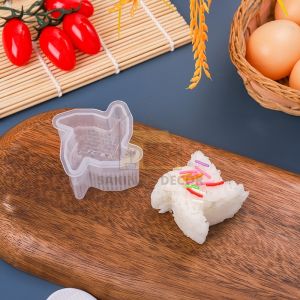 Cetakan Nasi Sushi Cetakan Nasi Bento Onigiri Anti Lengket Desain Kartun Lucu