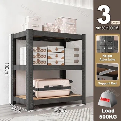 UPSEN SHELF 3/4/5/6/7 Tiers Cold-rolled Steel Tiers Shelving Units Adjustable Heavy Duty Garage Storage Shelf Rack