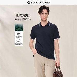 Giordano Men Women Seagull Collar Polo Shirt Free Shipping 01016463