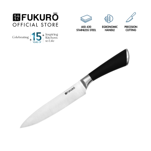 Fukuro Chef Series Knife 8" Stainless Steel Knife / Kitchen Utensils / Pisau Dapur